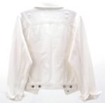 Women's Distressed Ripped Long-Sleeve Denim Jacket - Image 2