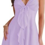 Deep-V Sleeveless Camisole Dress—Flowy And Sexy