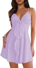 Deep-V Sleeveless Camisole Dress—Flowy And Sexy