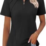 Quick-Dry Golf Polo With 1/4 Zip