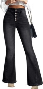 Women's High-Waisted Wide-Leg Flare Jeans