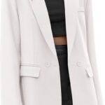 Women's Smart Blazer with Lapel and Pockets