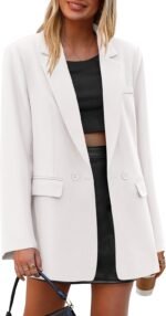 Women's Smart Blazer with Lapel and Pockets