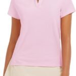 Women's V-Neck Quick-Dry Collared Golf & Tennis Polo