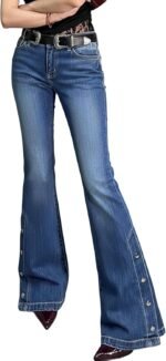 Women's Mid-Rise Stretchy Bootcut/Slight Flare Jeans