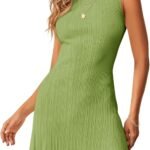 Backless Sleeveless Knit Fitted Mini Dress—Party Style