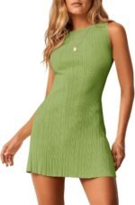Backless Sleeveless Knit Fitted Mini Dress—Party Style