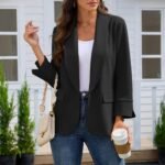Women's Smart-Casual Blazer with Lapel Collar - Image 2