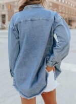 Women's Loose-Fit Casual Denim Jacket - Image 2