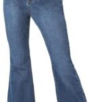 Women's High-Waisted Raw-Hem Flare Jeans (Petite)
