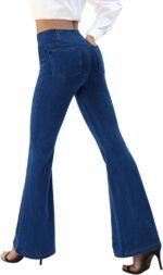 Women's High-Waisted Crisscross Flare Jeans with Butt-Lift - Image 2