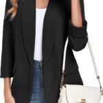 Women's Smart-Casual Blazer with Lapel Collar