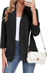 Women's Smart-Casual Blazer with Lapel Collar