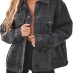 Women's Loose-Fit Distressed Denim Jacket