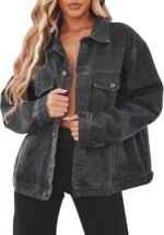 Women's Loose-Fit Distressed Denim Jacket