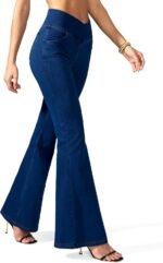 Women's High-Waisted Crisscross Yoga Flare Pants