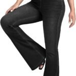Women's High-Waisted Crisscross Bootcut/Slight Flare Jeans