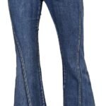 Women's Vintage High-Waisted Stretchy Flare Jeans
