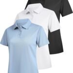 3-Pack Quick-Dry Collared Short-Sleeve Golf Polo