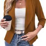 Women's Lightweight Open-Front Cropped Blazer