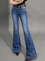 Women's Mid-Rise Stretchy Bootcut/Slight Flare Jeans - Image 2